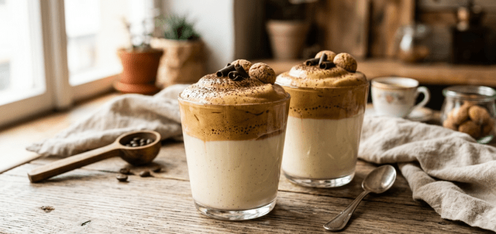 Kaffee-Desserts: Dalgona-Quark-Traum Rezept