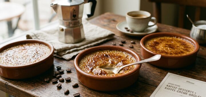 Kaffee-Crème-Brûlée – Der französische Klassiker mit knuspriger Caramelkruste & samtiger Espressonote